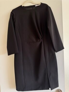 NWOT MANGO BLACK STRUCTURED DRESS IS TWIST SIZE XL